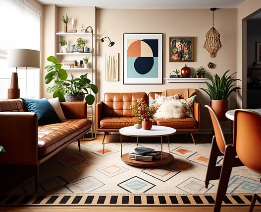 Mid-Century Modern Wallpaper Ideas